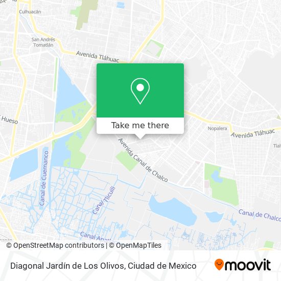 Mapa de Diagonal Jardín de Los Olivos
