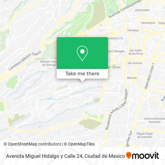 Avenida Miguel Hidalgo y Calle 24 map