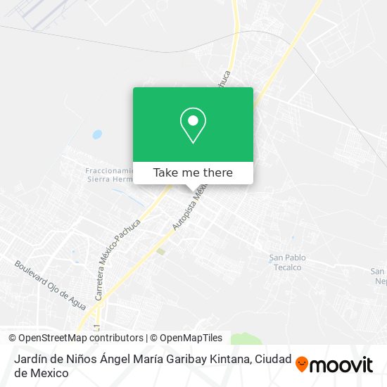 Jardín de Niños Ángel María Garibay Kintana map