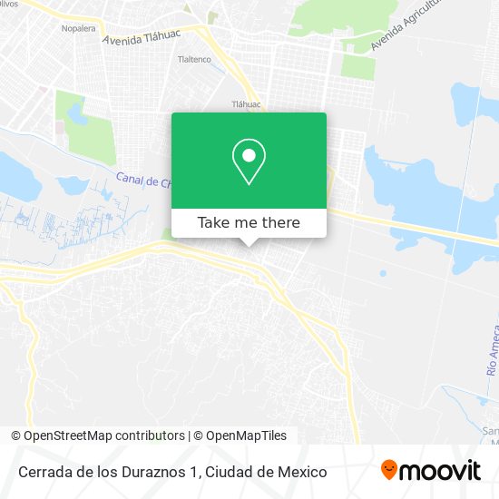 Mapa de Cerrada de los Duraznos 1