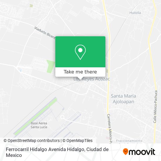 Mapa de Ferrocarril Hidalgo Avenida Hidalgo