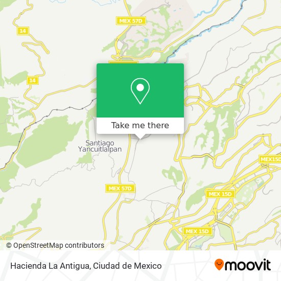 Hacienda La Antigua map