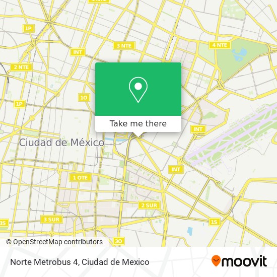 Mapa de Norte Metrobus 4