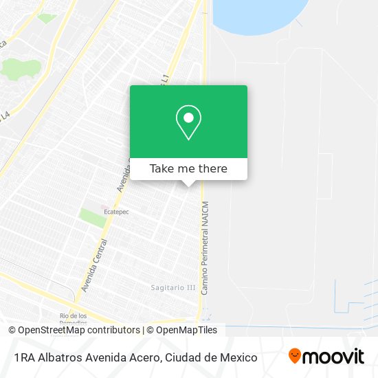 Mapa de 1RA Albatros Avenida Acero