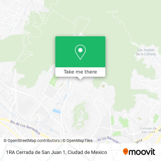 Mapa de 1RA Cerrada de San Juan 1