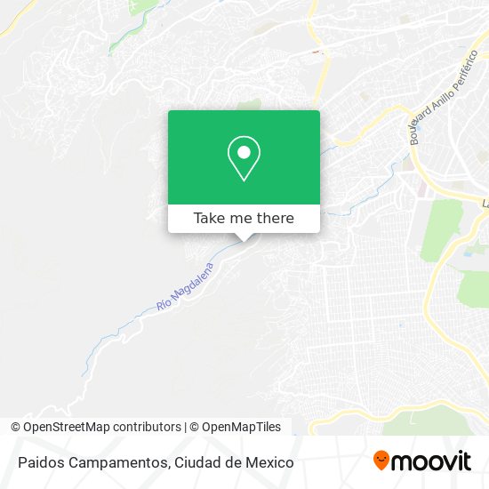 Paidos Campamentos map