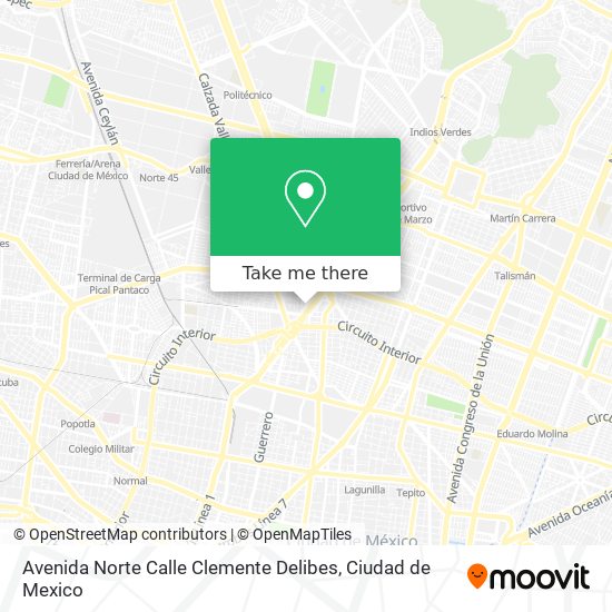 Avenida Norte Calle Clemente Delibes map