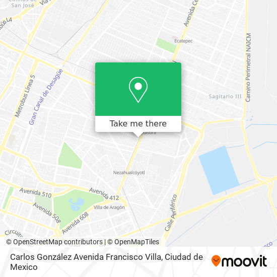 Carlos González Avenida Francisco Villa map