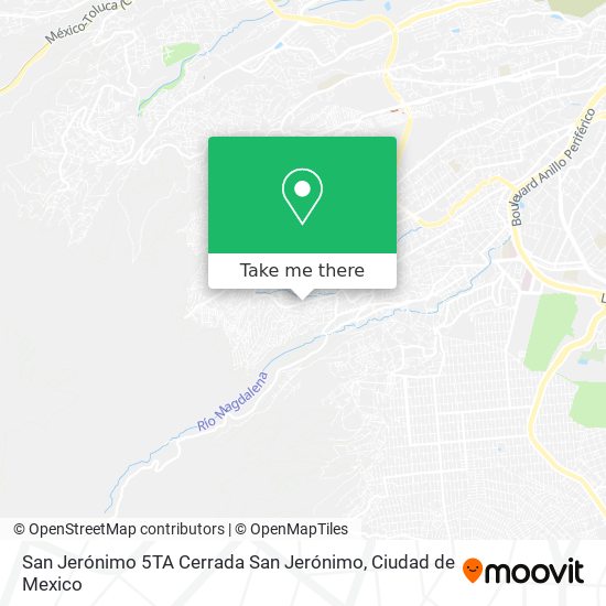 Mapa de San Jerónimo 5TA Cerrada San Jerónimo