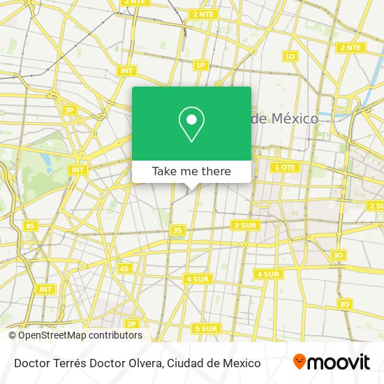 Mapa de Doctor Terrés Doctor Olvera