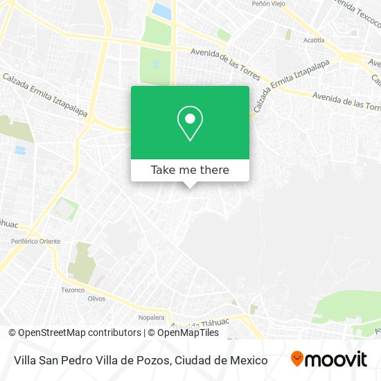 Mapa de Villa San Pedro Villa de Pozos