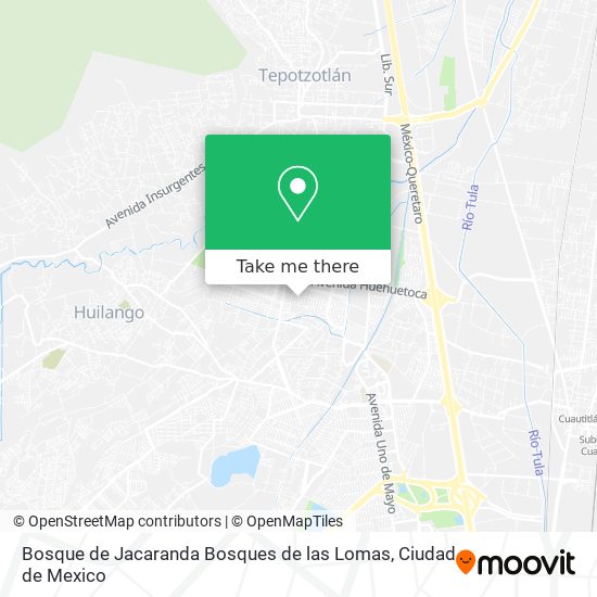 Mapa de Bosque de Jacaranda Bosques de las Lomas