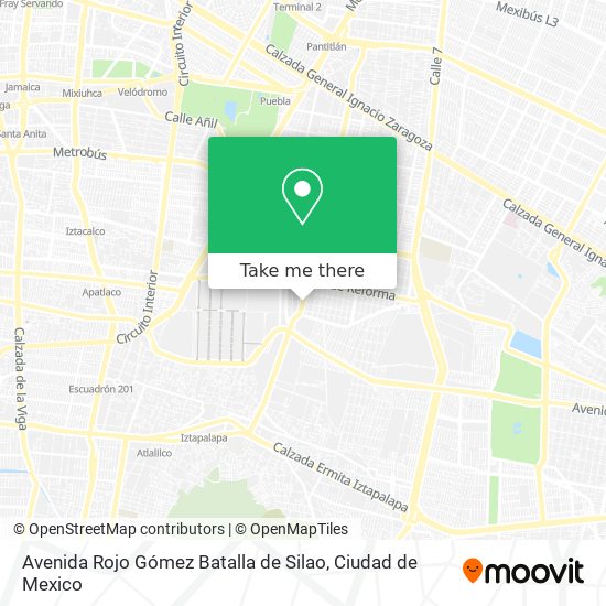 Avenida Rojo Gómez Batalla de Silao map