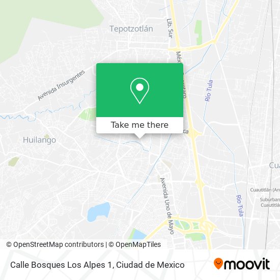 Calle Bosques Los Alpes 1 map