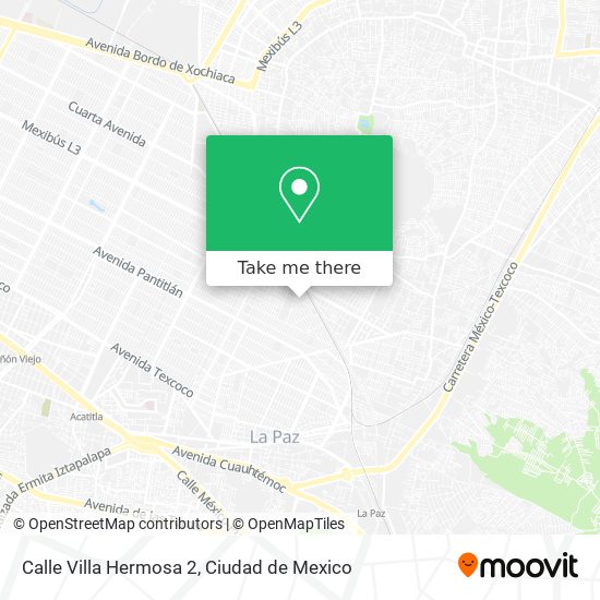 Mapa de Calle Villa Hermosa 2