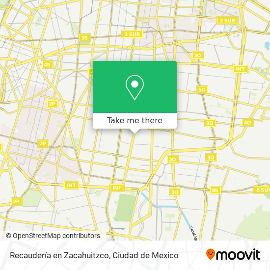 Recaudería en Zacahuitzco map