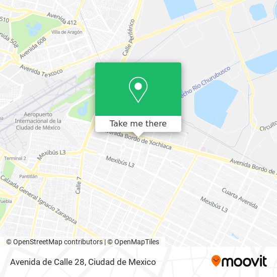 Mapa de Avenida de Calle 28