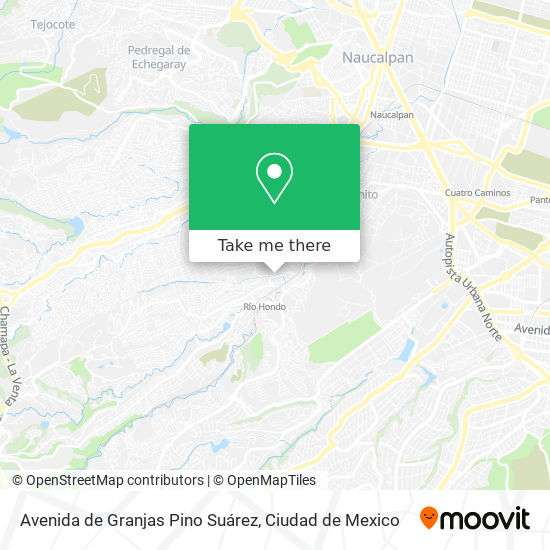 Avenida de Granjas Pino Suárez map