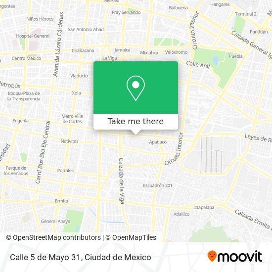 Mapa de Calle 5 de Mayo 31