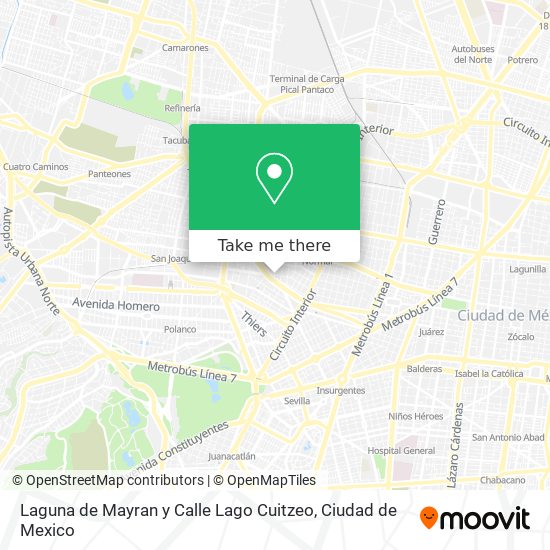 Laguna de Mayran y Calle Lago Cuitzeo map