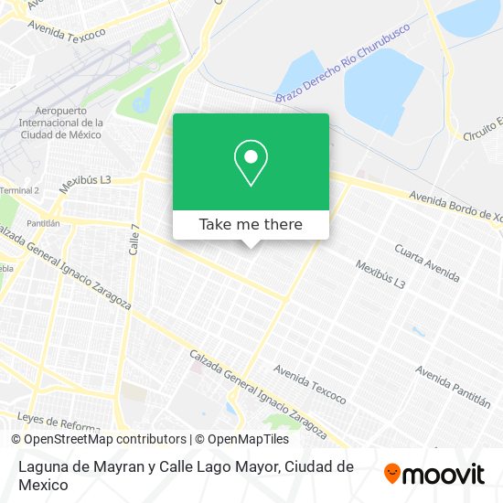 Mapa de Laguna de Mayran y Calle Lago Mayor