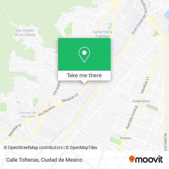 Calle Toltecas map