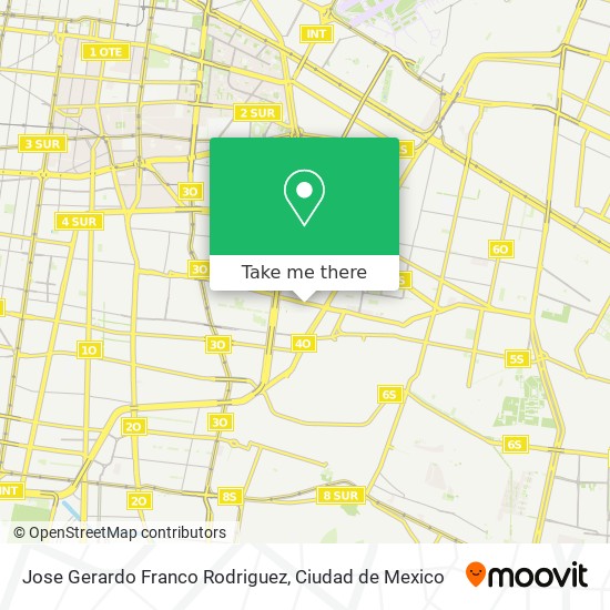 Jose Gerardo Franco Rodriguez map