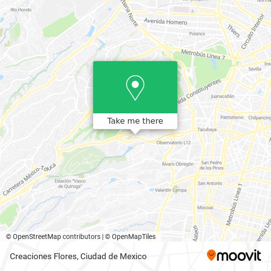 Creaciones Flores map