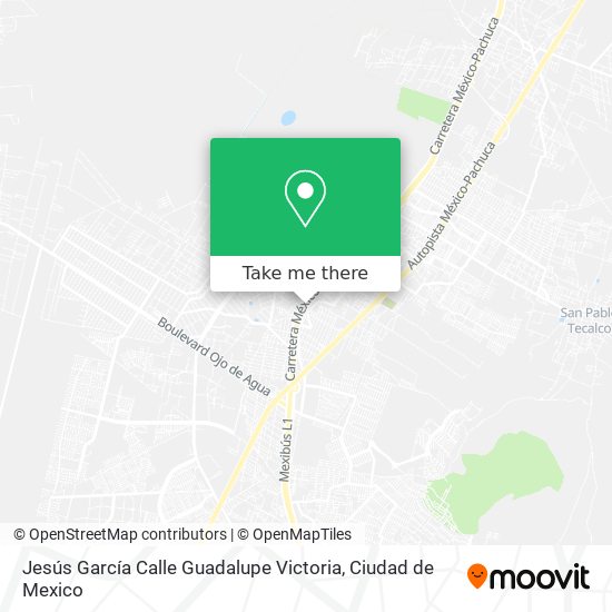 Jesús García Calle Guadalupe Victoria map