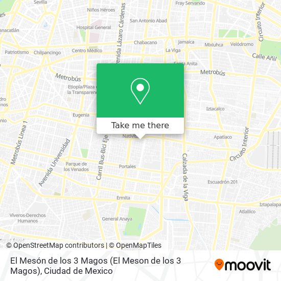 El Mesón de los 3 Magos map