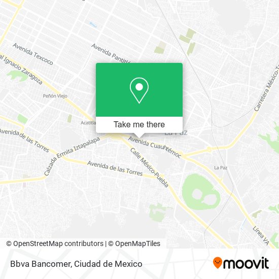 Bbva Bancomer map