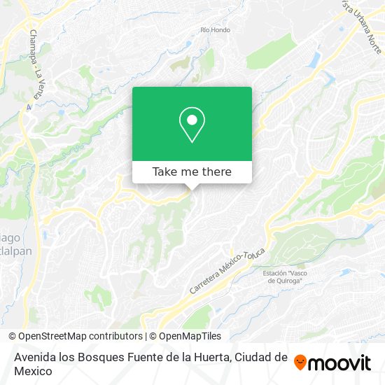 Avenida los Bosques Fuente de la Huerta map