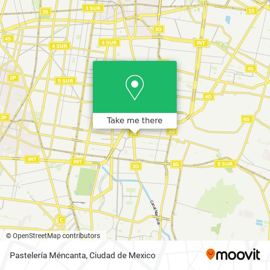 Pastelería Méncanta map