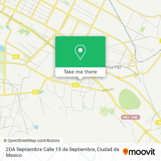 2DA Septiembre Calle 15 de Septiembre map