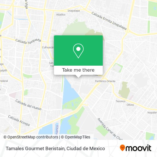 Tamales Gourmet Beristain map