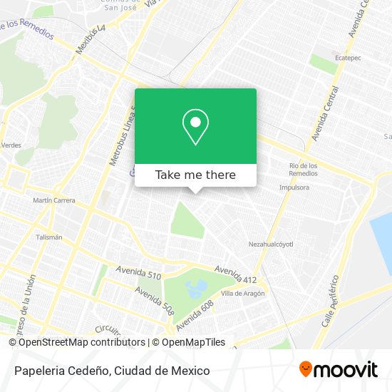 Papeleria Cedeño map