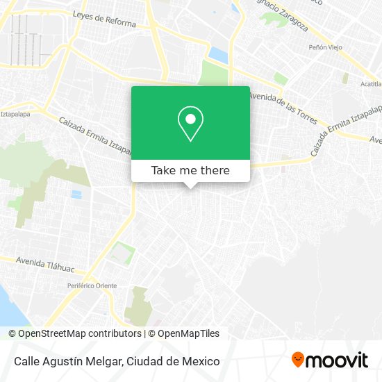 Calle Agustín Melgar map