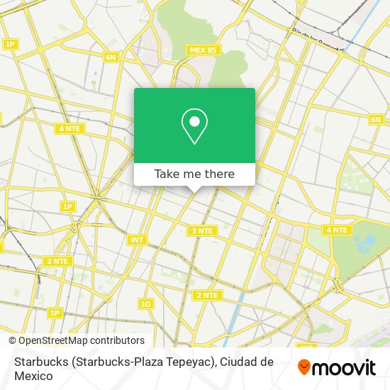 Mapa de Starbucks (Starbucks-Plaza Tepeyac)