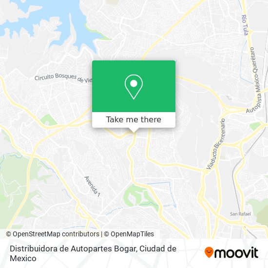 Distribuidora de Autopartes Bogar map