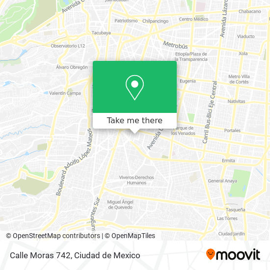 Calle Moras 742 map