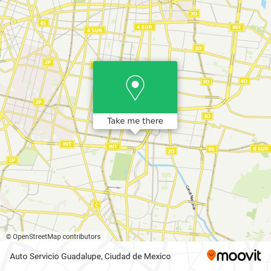 Mapa de Auto Servicio Guadalupe