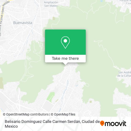Belisario Domínguez Calle Carmen Serdán map