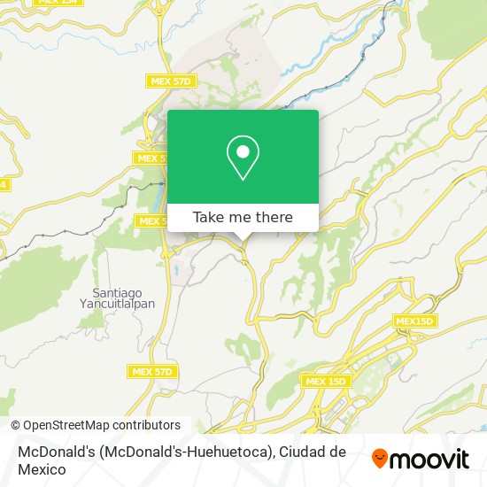McDonald's (McDonald's-Huehuetoca) map