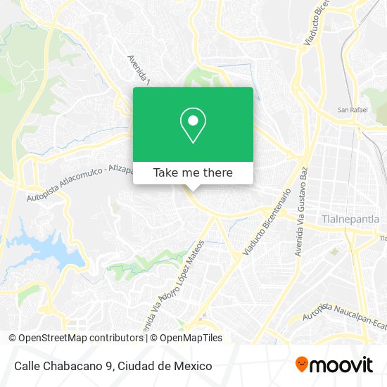 Mapa de Calle Chabacano 9