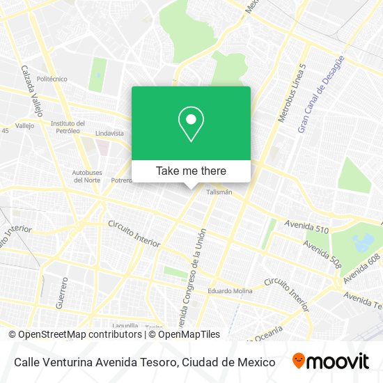 Calle Venturina Avenida Tesoro map