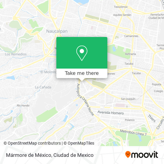 Mármore de México map