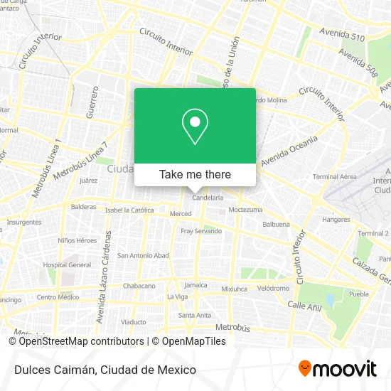 Mapa de Dulces Caimán