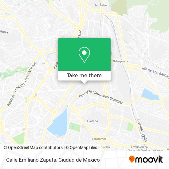 Mapa de Calle Emiliano Zapata