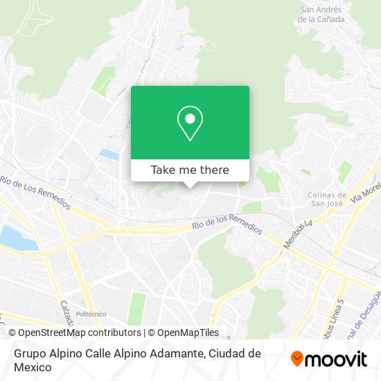 Grupo Alpino Calle Alpino Adamante map