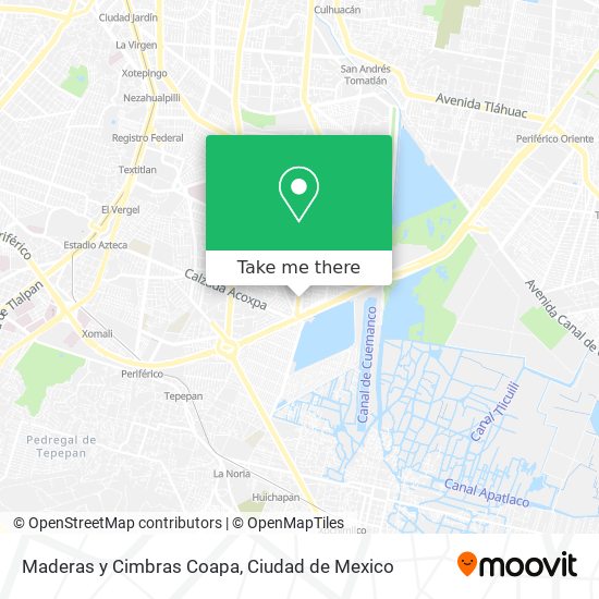 Maderas y Cimbras Coapa map